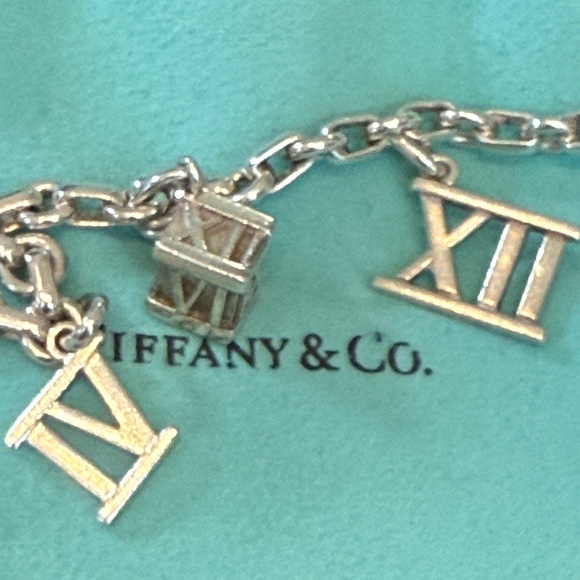 Tiffany & Co. Silver Roman Numeral Charm Bracelet - Picture 6 of 9